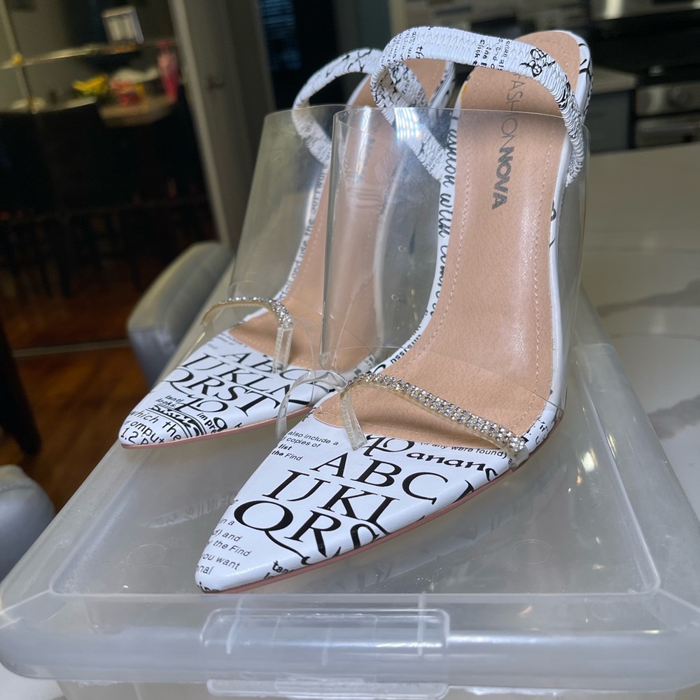 Fashion Nova White Elegant Heels